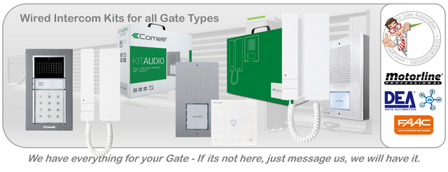 Wired Intercom Kits for all Gate Types