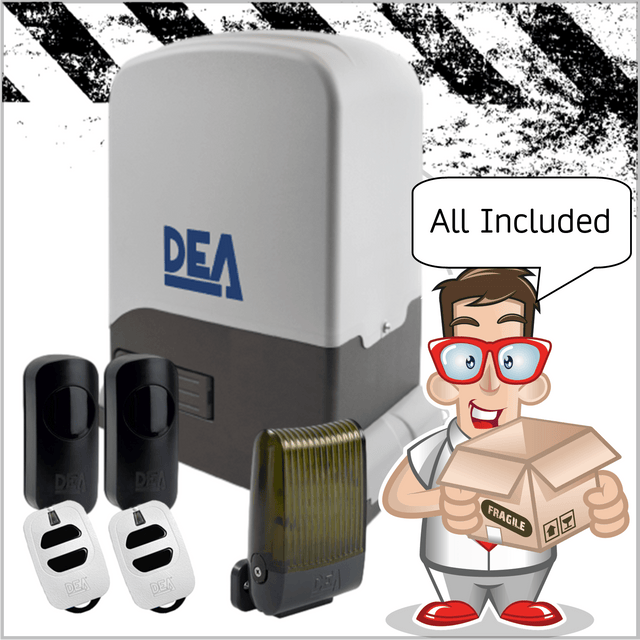 DEA REV sliding gate Kit Sliding gate Motor DEA 230V Full Kit 