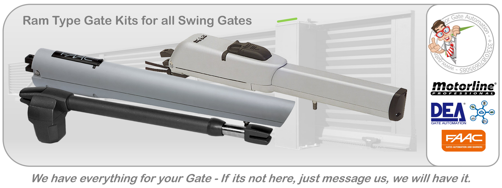 Ram Type Gate Kits for all Swing Gates