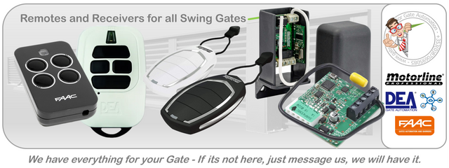 Remotes and Receivers for all Swing Gates