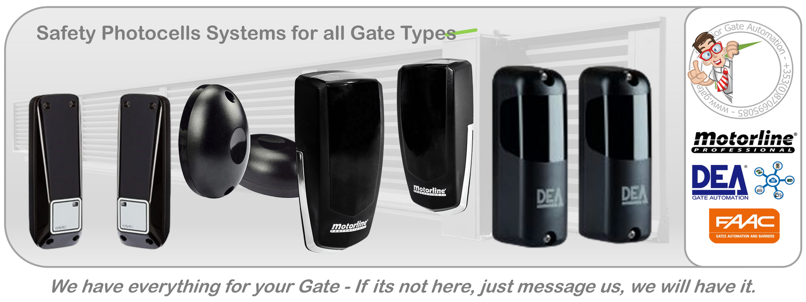 Safety Photocells Systems for all Gate Type