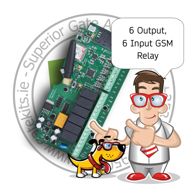 6 Channel GSM Multi Relay Switch