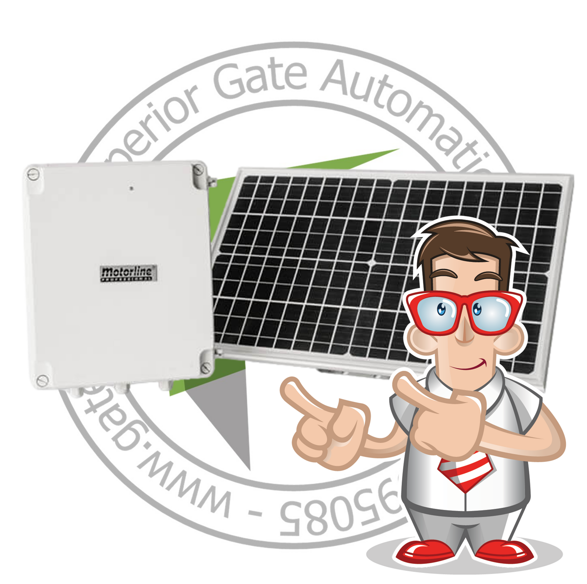 solar power gate kit