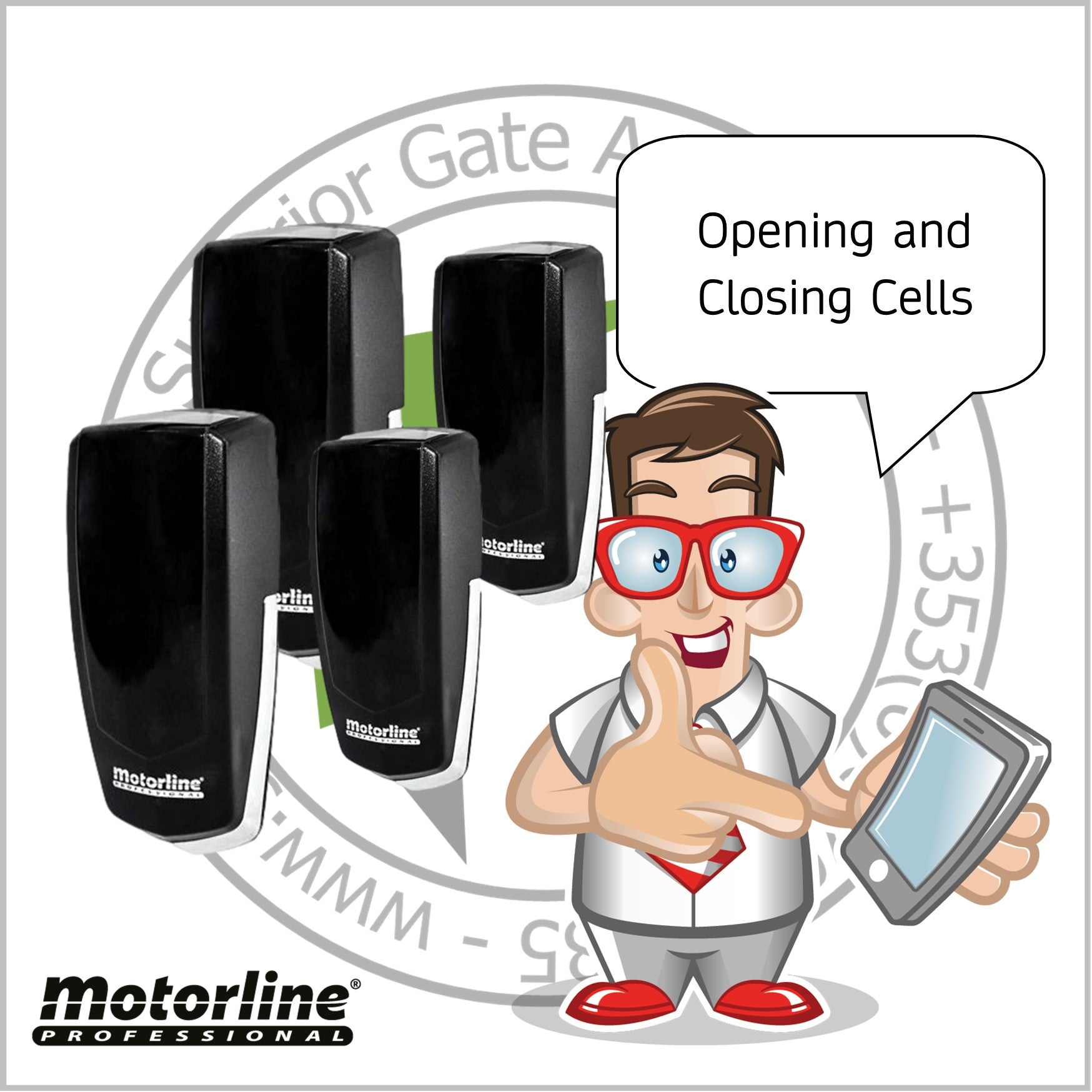 Motorline MF30 Photocells.