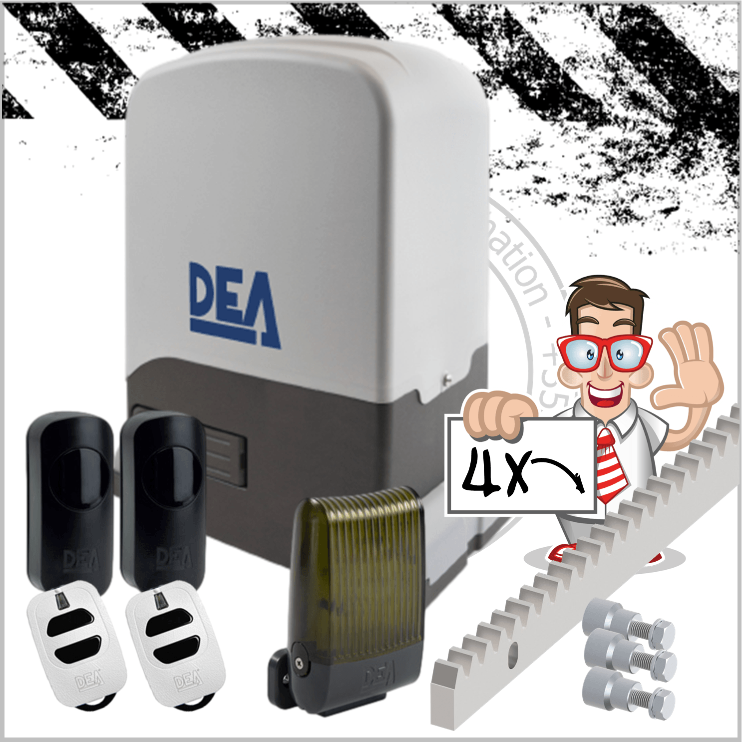DEA REV sliding gate Kit Sliding gate Motor DEA 