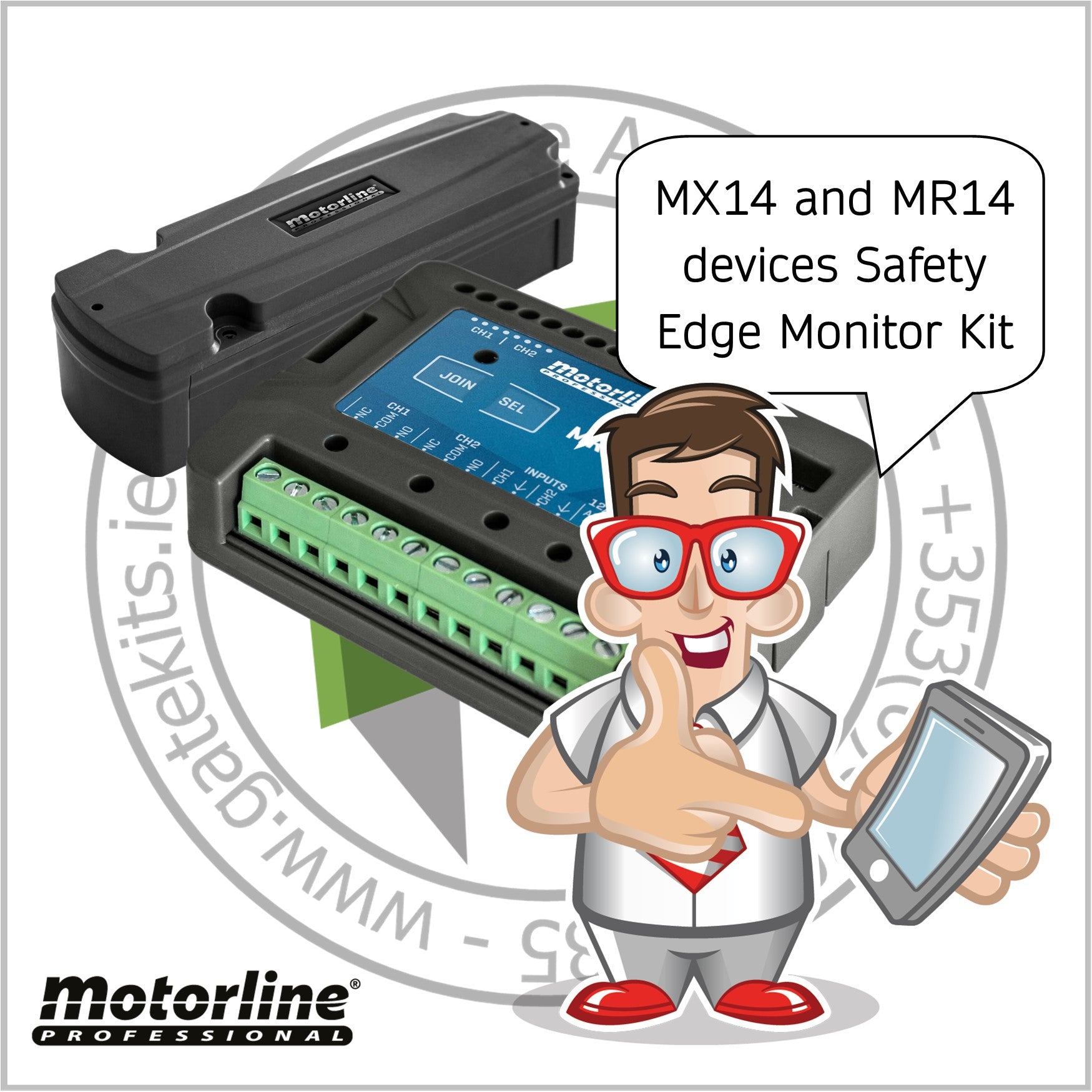 Motorline MX14/MR14 Wireless Safety Edge Sender/Receiver