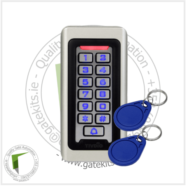 Keypad RFID Access Control System Proximity Card Keypad gatekitstore Without Transformer 