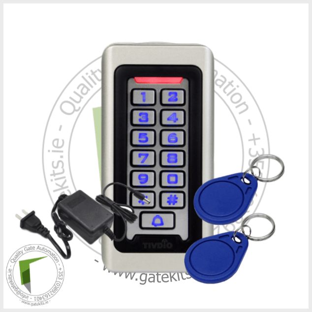 Keypad RFID Access Control System Proximity Card Keypad gatekitstore With Transformer 